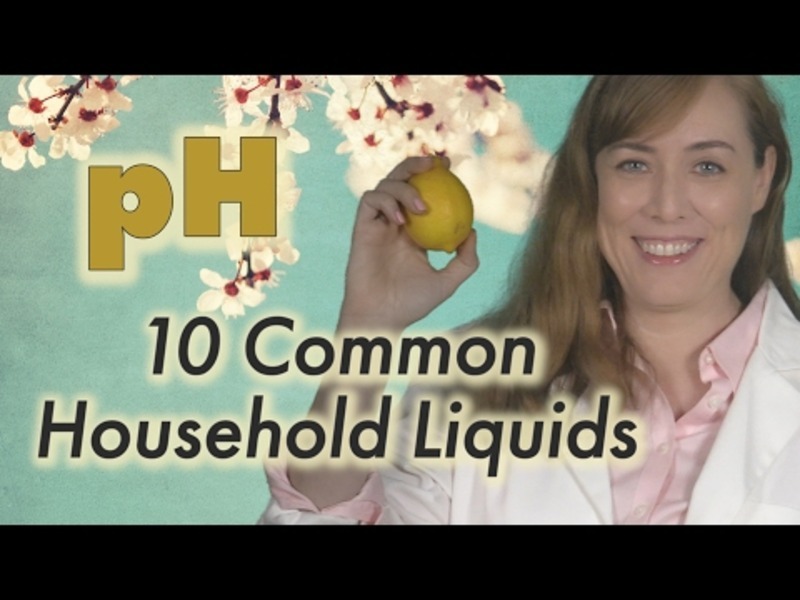 pH of 10 Common Household Liquids Instructional Video for 9th 12th