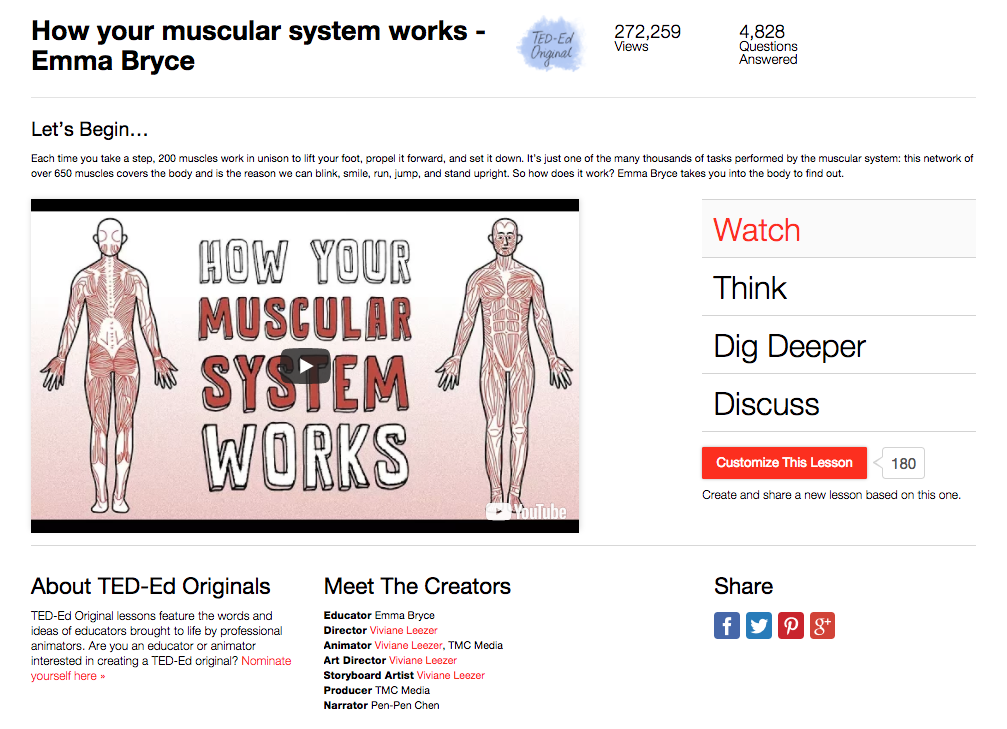 Muscular System Lesson Plans & Worksheets | Lesson Planet