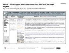 Why Do Some Things Get Colder (or Hotter) When They React? Unit Plan