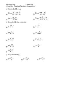 Graphing Functions Worksheet