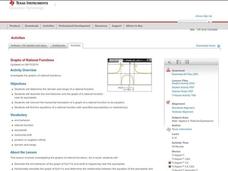 Graphs of Rational Functions Lesson Plan