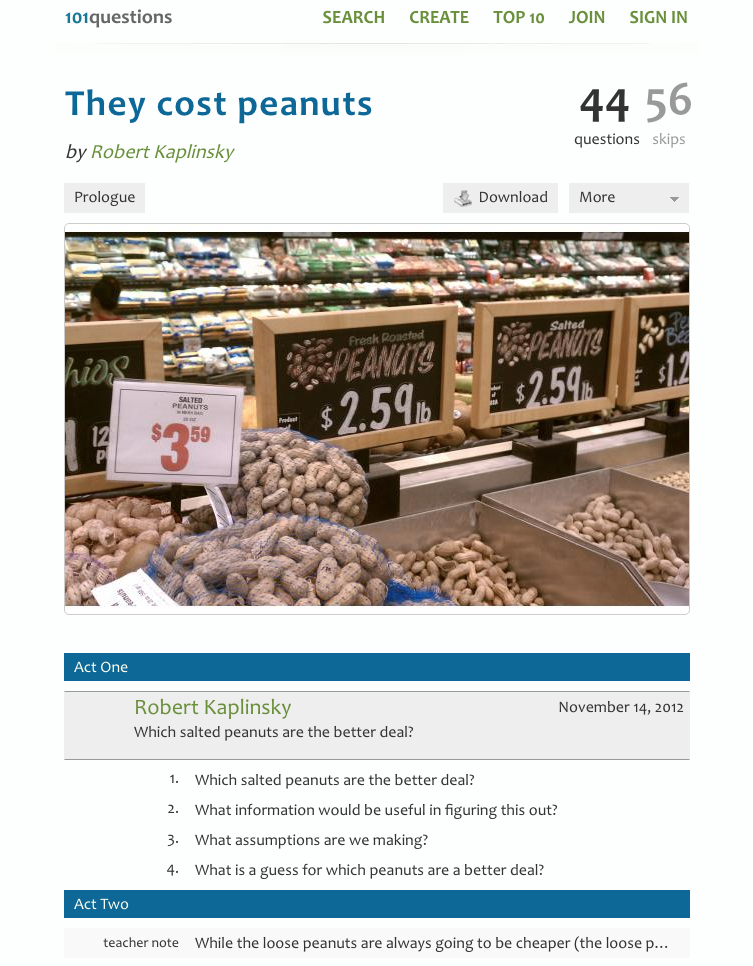 They Cost Peanuts Activity for 6th 8th Grade Lesson