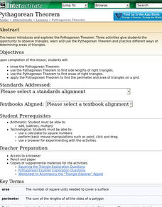 Pythagorean Theorem Lesson Plan