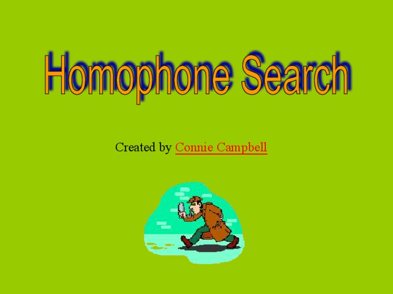 Homophone Search PPT for 2nd 4th Grade Lesson