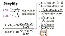 How Do You Simplify a Mixed Expression Over a Mixed Expression? Instructional Video