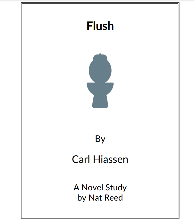 Flush Novel Study Study Guide for 4th 8th Grade Lesson