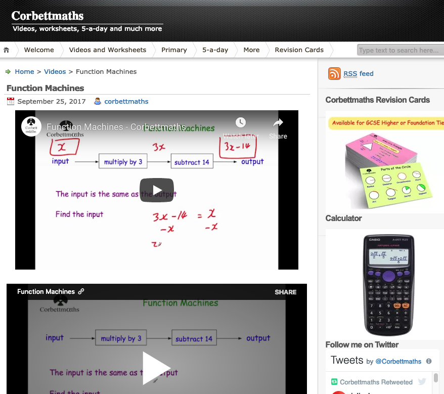 Function Machines Instructional Video for 7th 11th Grade Lesson
