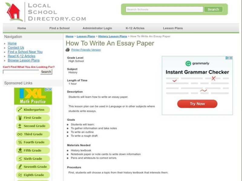 how-to-write-an-essay-paper-lesson-plan-for-9th-12th-grade-lesson