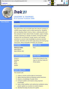 Spiders Lesson Plan