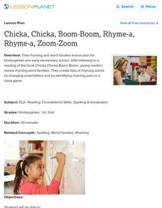 Rhyming Word Games Lesson Plans Worksheets Reviewed By Teachers lesson planet