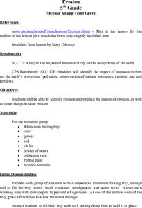 Erosion Lesson Plan For 5th Grade Lesson Planet Erosion Lesson Plan For 5th Grade Lesson Planet