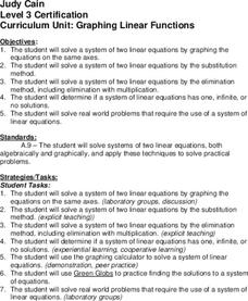 Graphing Linear Functions Lesson Plan for 7th - 8th Grade | Lesson Planet