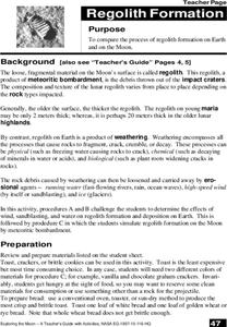 Regolith Formation Lesson Plan