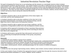 Industrial Revolution Lesson Plan