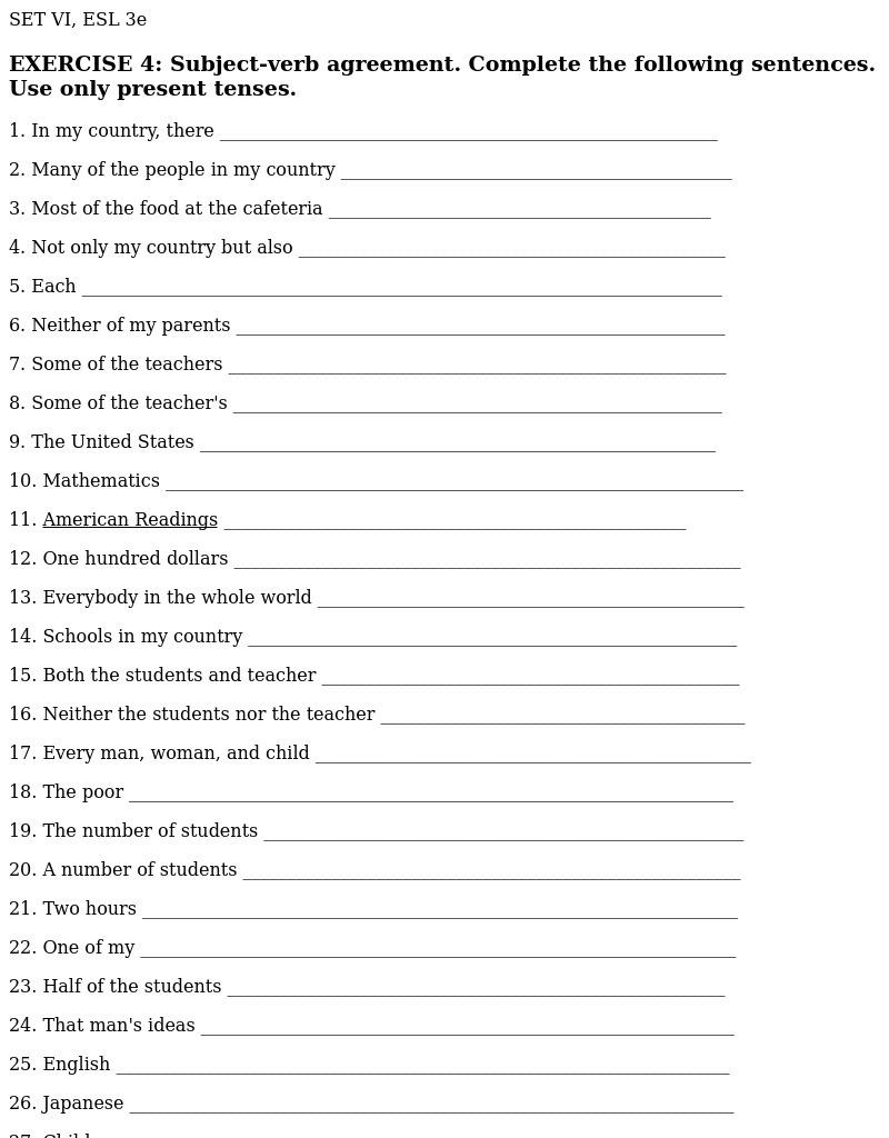 subject verb agreement worksheet for 8th 11th grade lesson planet