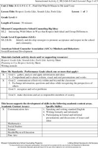 respect lesson plans worksheets lesson planet