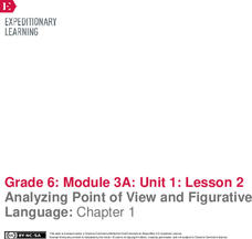 Analyzing Point of View and Figurative Language: Chapter 1 Lesson Plan