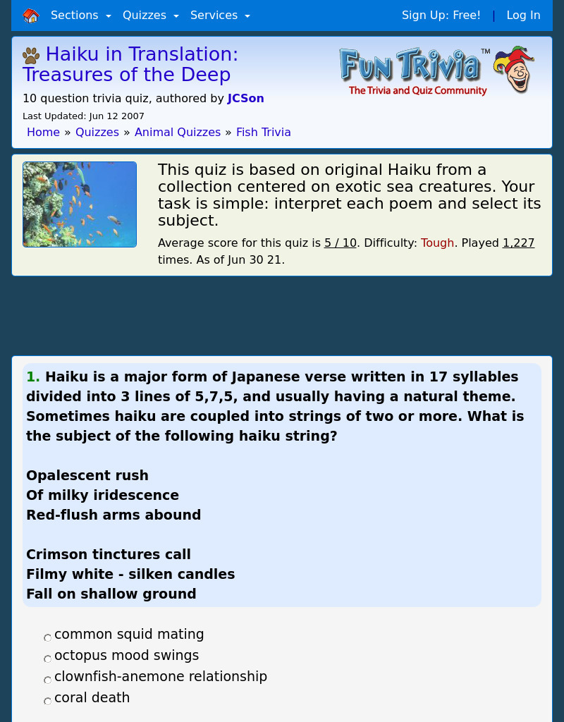 Haiku in Translation Treasure of the Deep Interactive for 3rd 5th