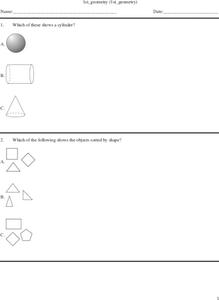 1st Geometry Worksheet
