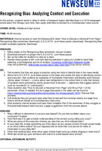 identifying bias lesson plans worksheets reviewed by teachers