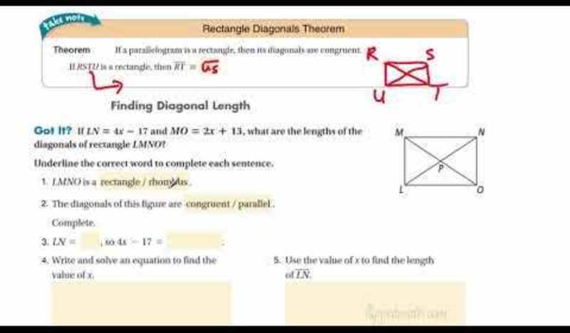 9.3 Properties Of Rectangles Rhombuses And Squares Properties of Rectangles, Rhombuses and Squares Instructional Video for