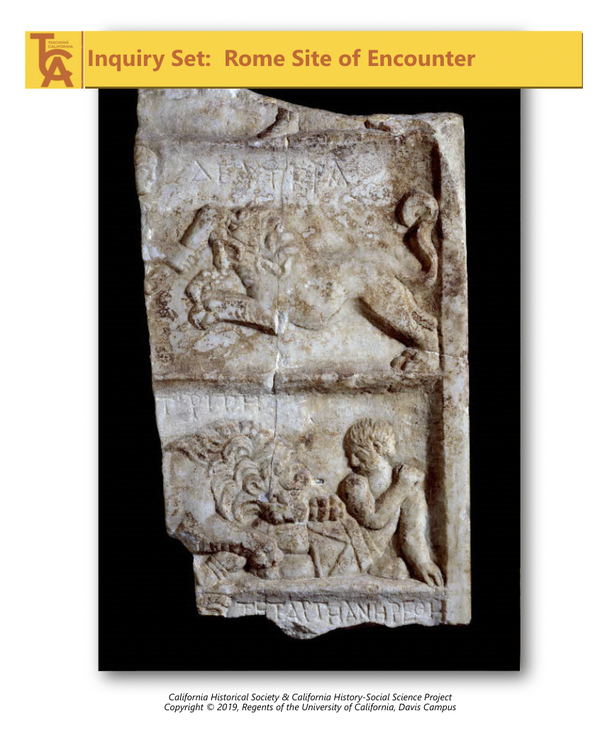 Bread and Circuses Rome as a Site of Encounter Activity for 7th Grade