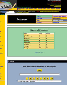 Aaa Math: Types of Polygons Based on Number of Sides Unit Plan