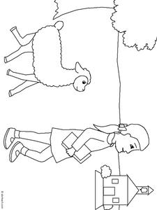 Mary Had a Little Lamb Worksheet for Pre-K - Kindergarten | Lesson Planet
