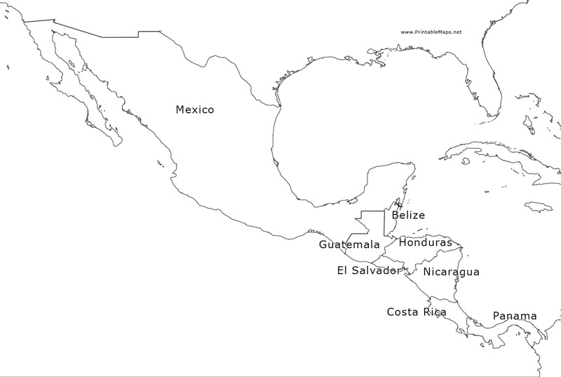 Mexico And Central America Map Organizer For 6th 9th Grade Lesson