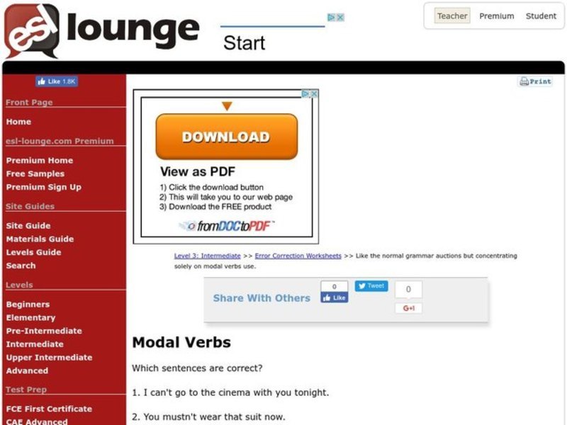modal verbs worksheet for 5th 6th grade lesson planet