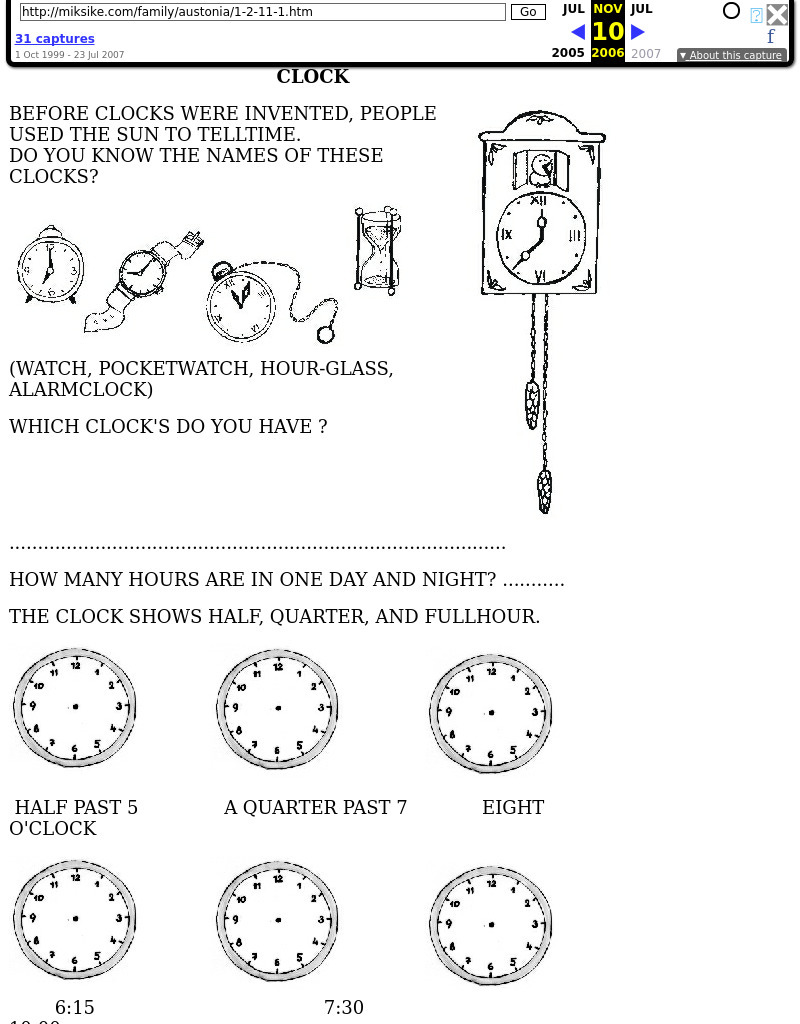 Clock Lesson Plan for PreK 1st Grade Lesson