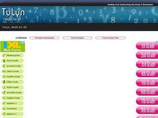 Adding and Subtracting Decimals 3  Worksheet