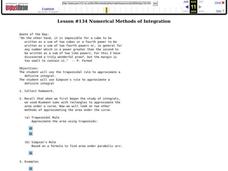 Numerical Methods of Integration Lesson Plan