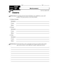 ocean waves lesson plans worksheets lesson planet