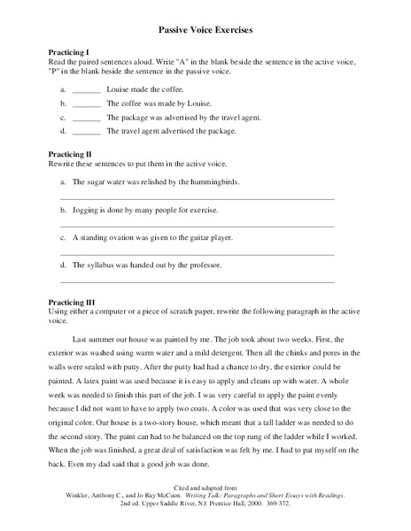 modal verbs in passive voice exercises