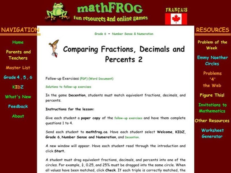 Percents Lesson Plan For 6th Grade Lesson Planet Percents Lesson Plan For 6th Grade Lesson Planet