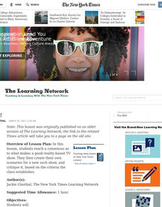 Get Real! Lesson Plan