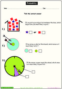 Probability Worksheet for 1st - 3rd Grade | Lesson Planet