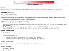 Probability Lesson Plan Lesson Plan for 3rd - 8th Grade | Lesson Planet