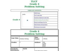 Problem Solving Lesson Plan for 4th Grade | Lesson Planet