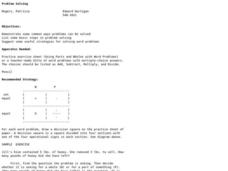 Problem Solving Lesson Plan for 2nd - 3rd Grade | Lesson Planet