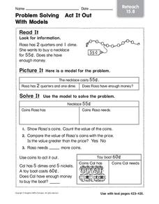 Problem Solving Act It Out Lesson Plans & Worksheets