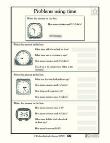 Problems Using Time Worksheet