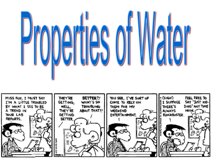 Properties of Water PPT for 9th 12th Grade Lesson