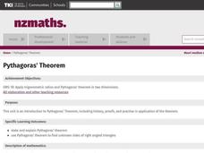 Pythagoras' Theorem Lesson Plan