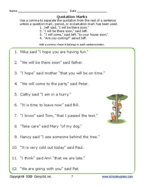 13 Best Images Of Punctuation Worksheets For Middle School Elementary  13 Best Images Of Punctuation Worksheets For Middle School Elementary
