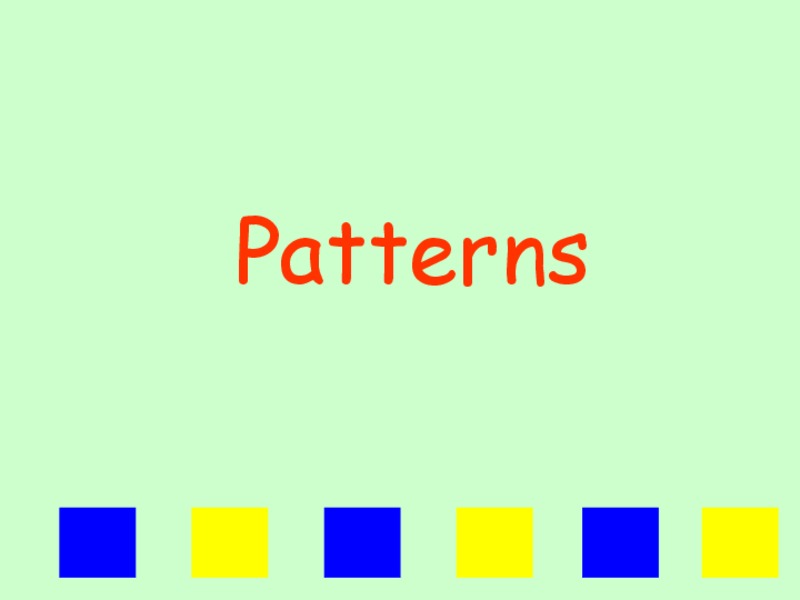 Shape Patterns PPT for Kindergarten 1st Grade Lesson
