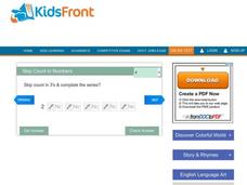 Skip Count in Numbers 4 Interactive