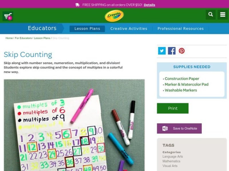 Skip counting lesson plan for 1st 2nd grade lesson planet