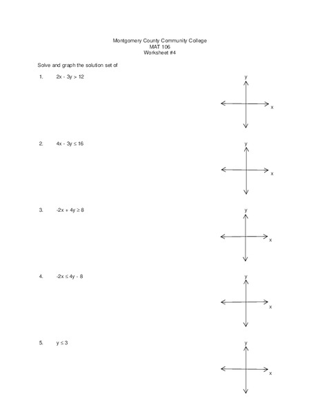 solution sets worksheet for 9th grade lesson planet